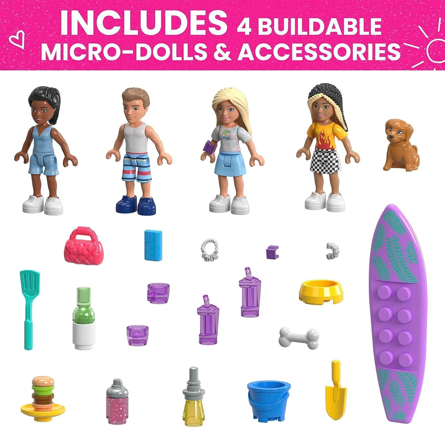 Barbie Toys MEGA Barbie , Dream Camper Adventure, building toy for girls and boys