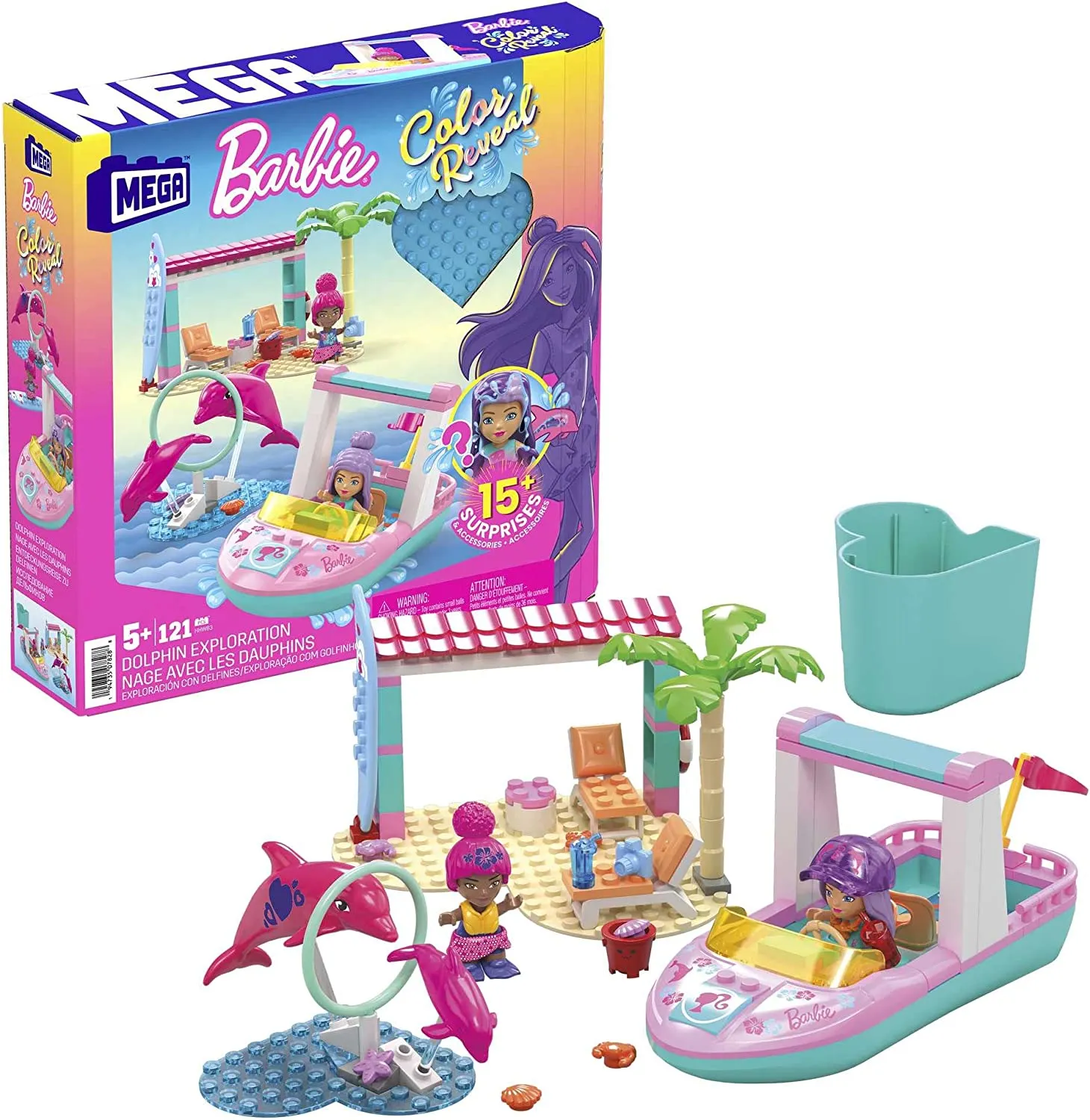 Barbie Toys MEGA HHW83 Barbie Building Sets, Multicolour