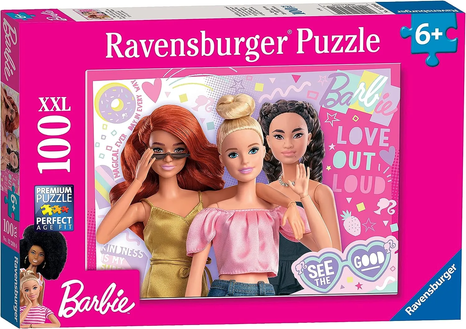 Barbie Toys Ravensburger Barbie 100 Piece Jigsaw Puzzles for Kids Age 6 Years Up - Extra Large Pieces