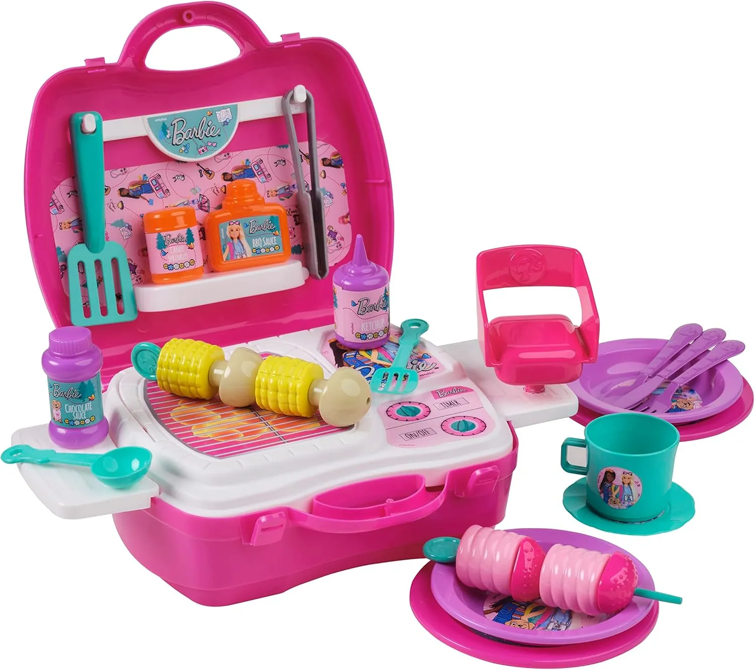 Barbie Toys Sinco Creations Barbie Glamping & BBQ Playset Travel Case (BRB202127)