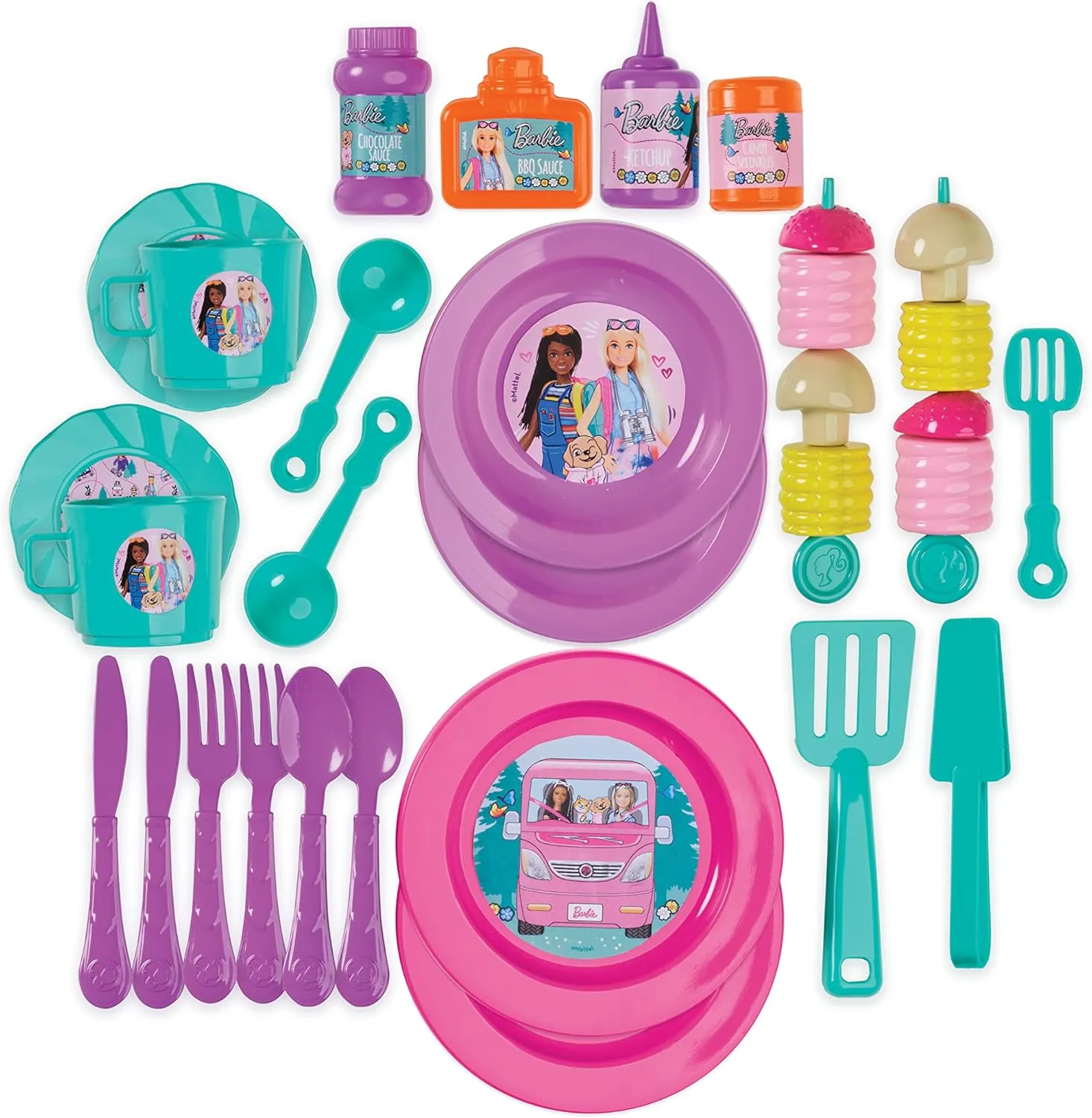 Barbie Toys Sinco Creations Barbie Glamping & BBQ Playset Travel Case (BRB202127)
