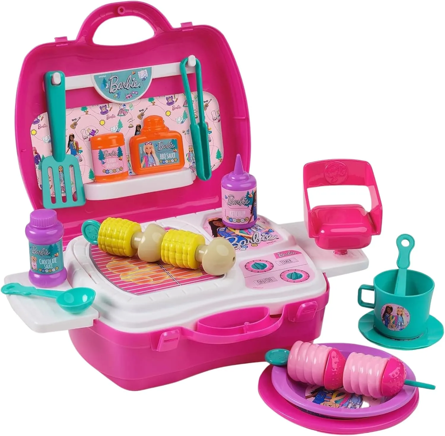 Barbie Toys Sinco Creations Barbie Glamping & BBQ Playset Travel Case (BRB202127)