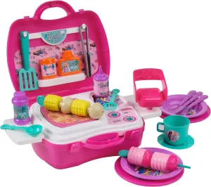 Barbie Toys Sinco Creations Barbie Glamping & BBQ Playset Travel Case (BRB202127)
