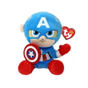 Beanie Boos Toys TY Beanie Boos | Captain America | Marvel Collection | Regular
