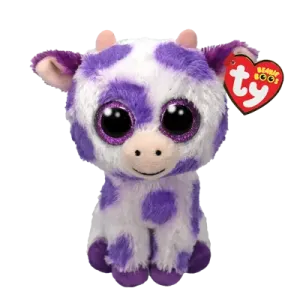 Beanie Boos Toys Ty Beanie Boos | Ethel the Purple Spots Cow | Regular