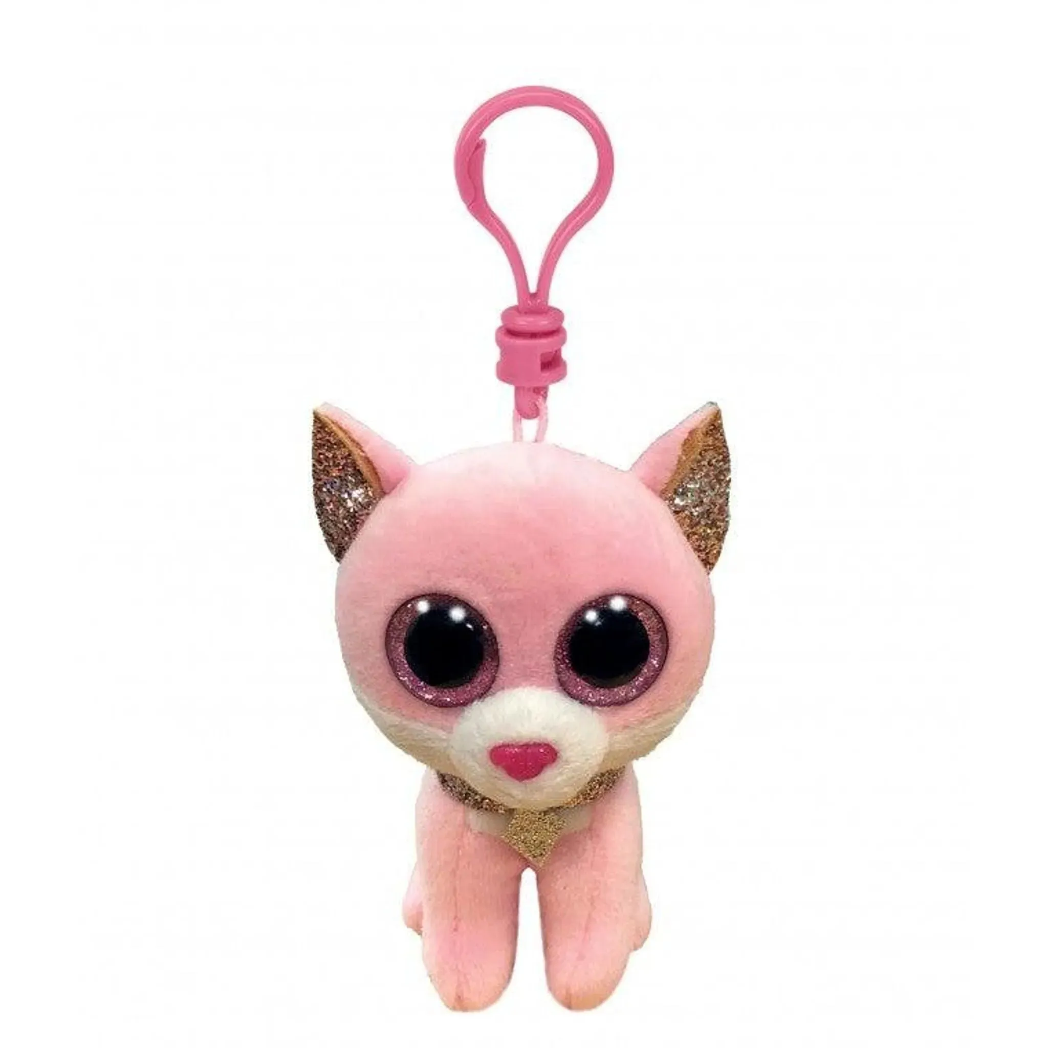 Beanie Boos Toys TY Beanie Boos | Fiona the Pink Cat | Clip