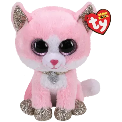 Beanie Boos Toys Ty Beanie Boos | Fiona the Pink Cat | Regular
