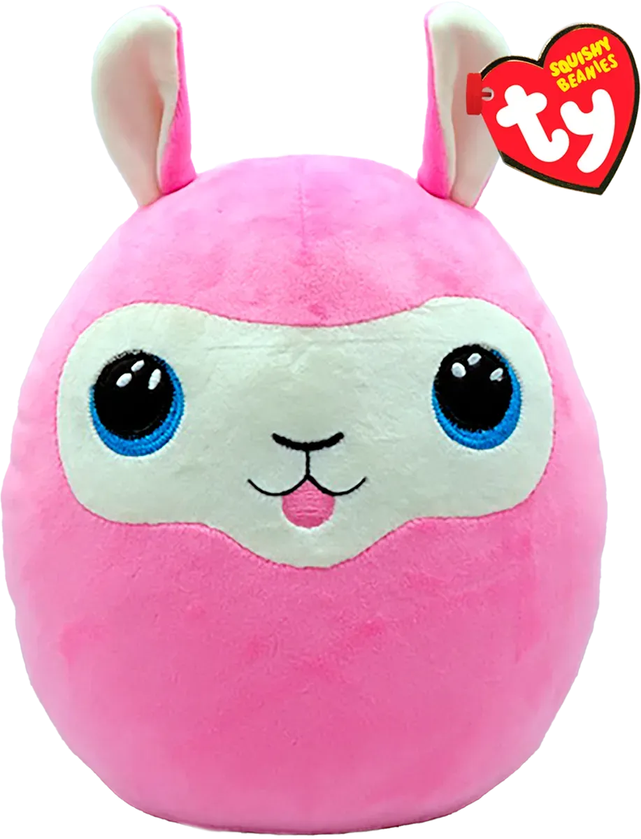 Beanie Boos Toys TY Squishy Beanies | Lana the Pink Llama | Large