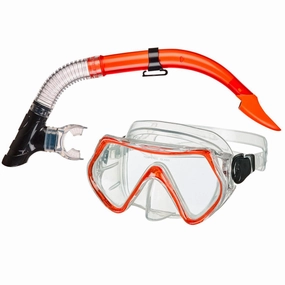 BECO Red Snorkel Set LIVORNO 8 