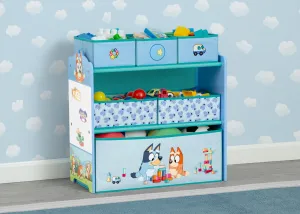 Bluey Design & Store 6 Bin Toy Storage Organizer Babykids_Delta Children_Toy Storage & Bookshelves