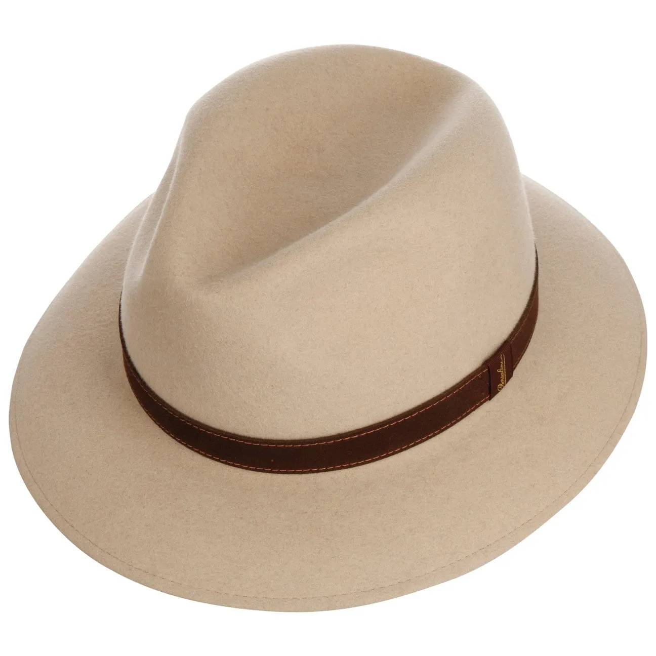 Borsalino Hats Alessandria Creme Fur Felt Hat by Borsalino