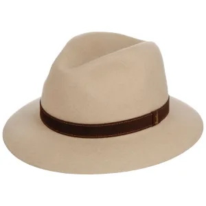 Borsalino Hats Alessandria Creme Fur Felt Hat by Borsalino