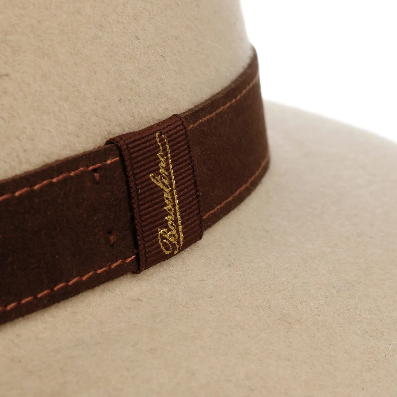 Borsalino Hats Alessandria Creme Fur Felt Hat by Borsalino