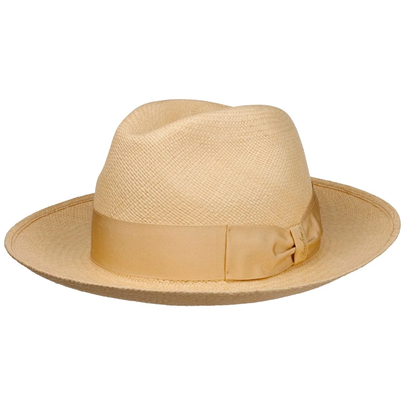 Borsalino Hats Big Brim Fedora Straw Hat by Borsalino