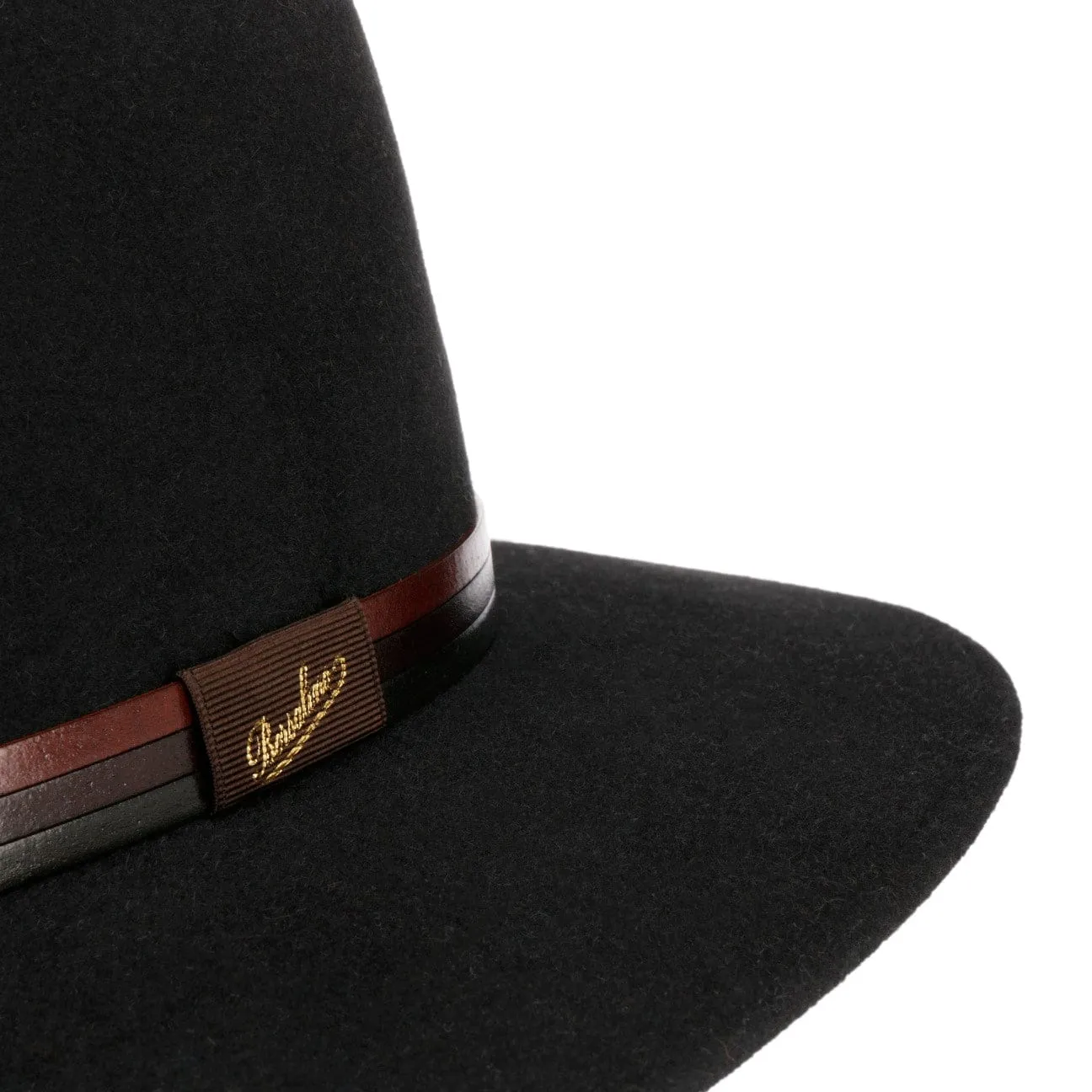 Borsalino Hats Cagliero Felt Hat with Leather Band by Borsalino