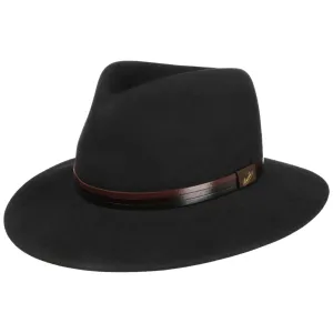 Borsalino Hats Cagliero Felt Hat with Leather Band by Borsalino