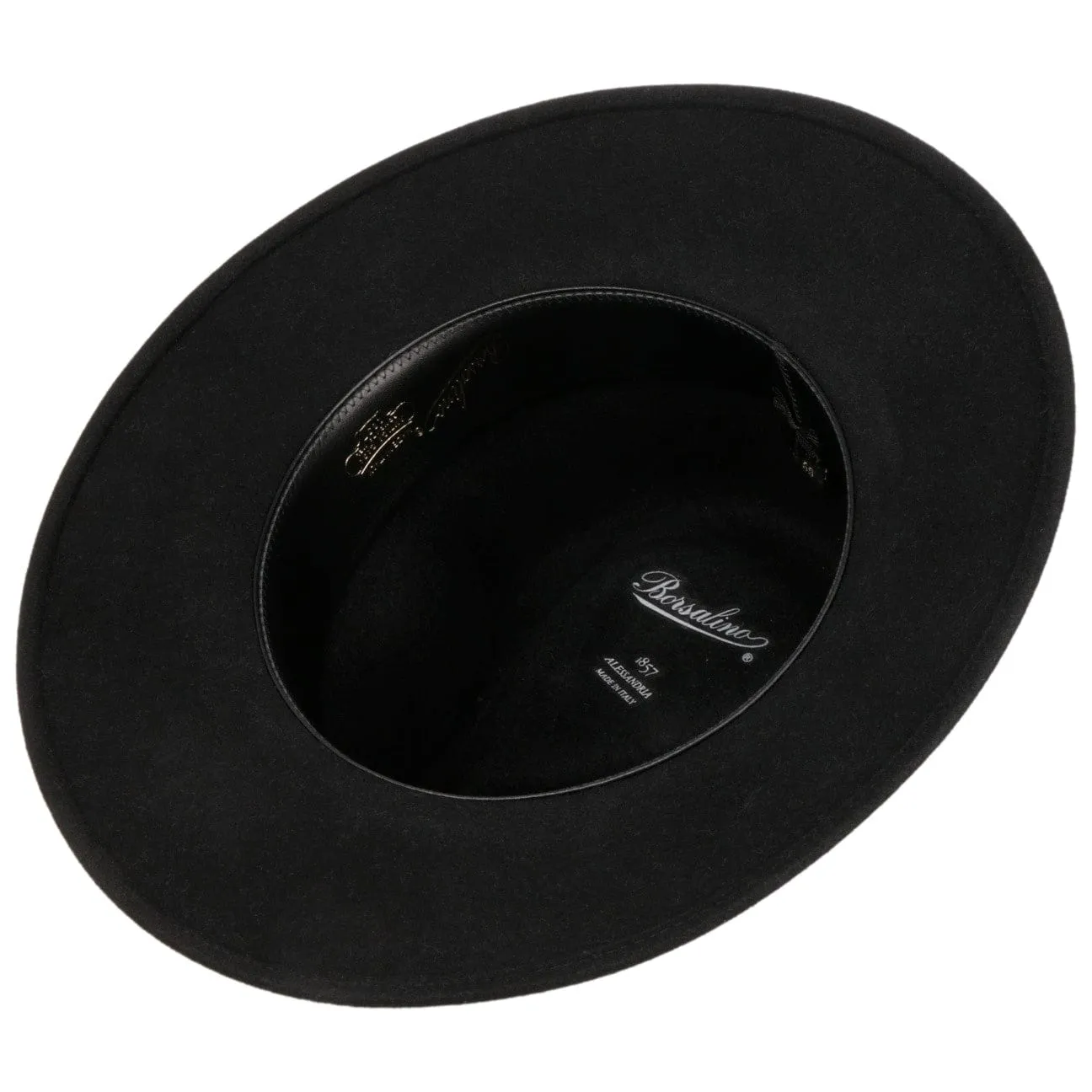 Borsalino Hats Cagliero Felt Hat with Leather Band by Borsalino