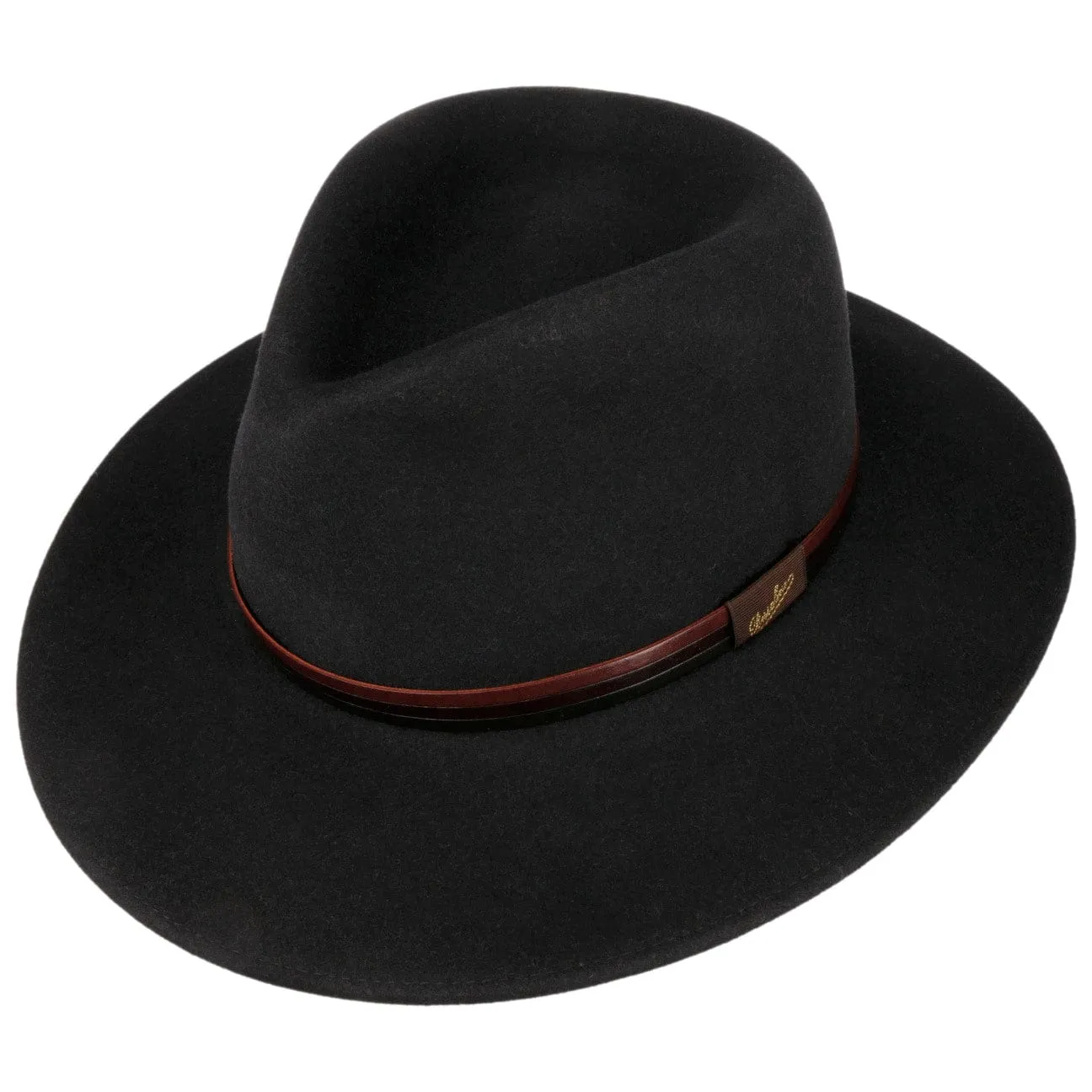 Borsalino Hats Cagliero Felt Hat with Leather Band by Borsalino