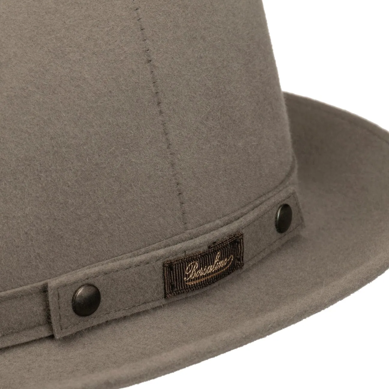 Borsalino Hats Classic Uni Fedora Fur Felt Hat by Borsalino