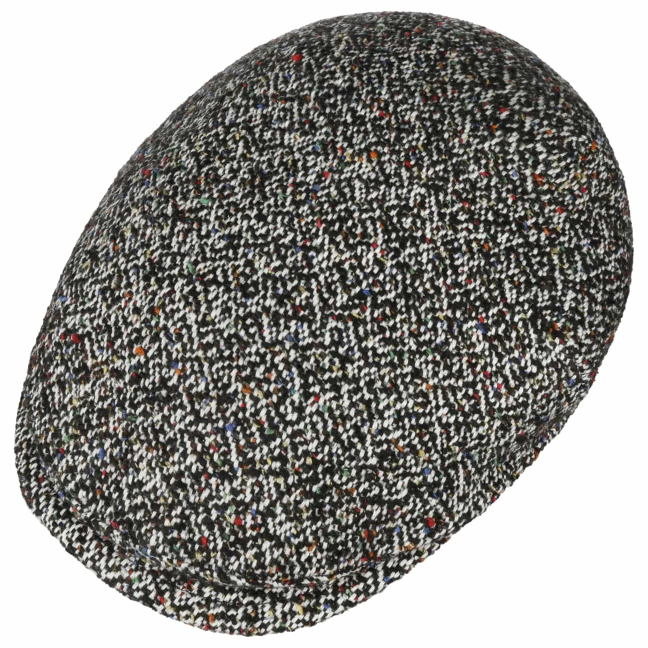 Borsalino Hats Colour Dots Wool Flat Cap by Borsalino
