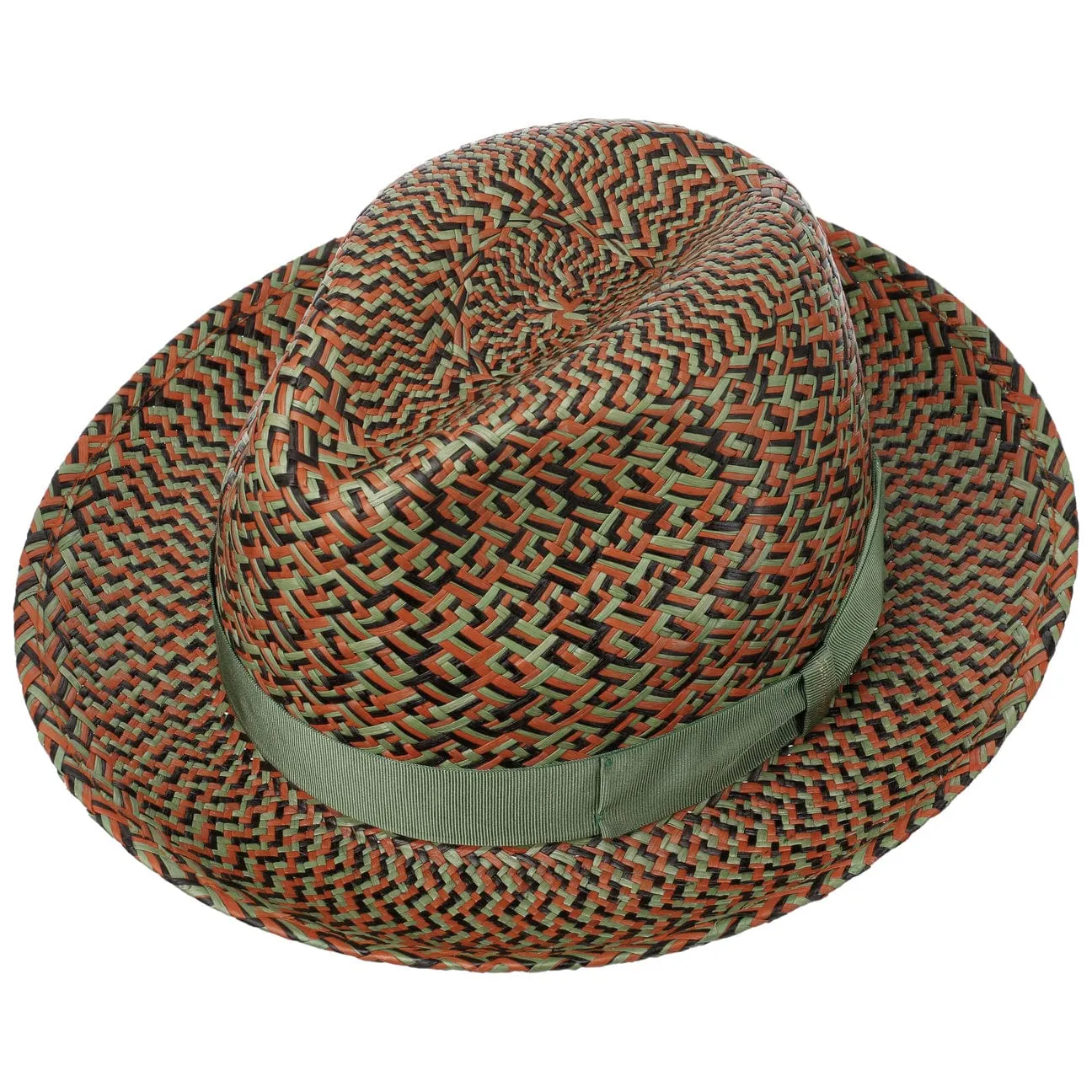 Borsalino Hats Federico Patterned Panama Hat by Borsalino