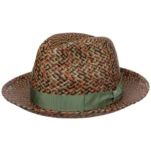 Borsalino Hats Federico Patterned Panama Hat by Borsalino