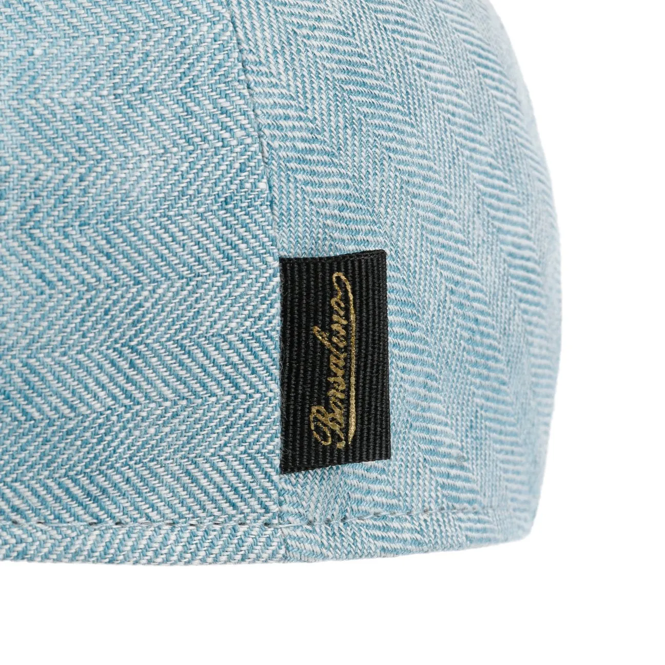 Borsalino Hats Herringbone Linen Flat Cap by Borsalino