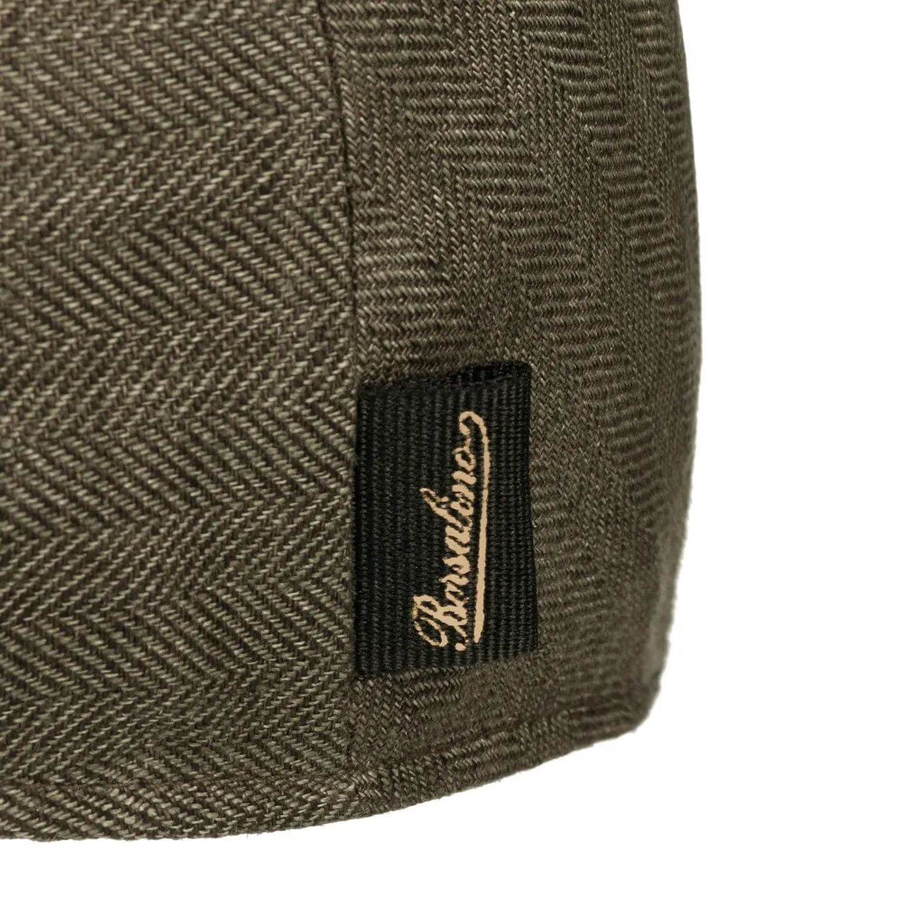Borsalino Hats Herringbone Linen Flat Cap by Borsalino