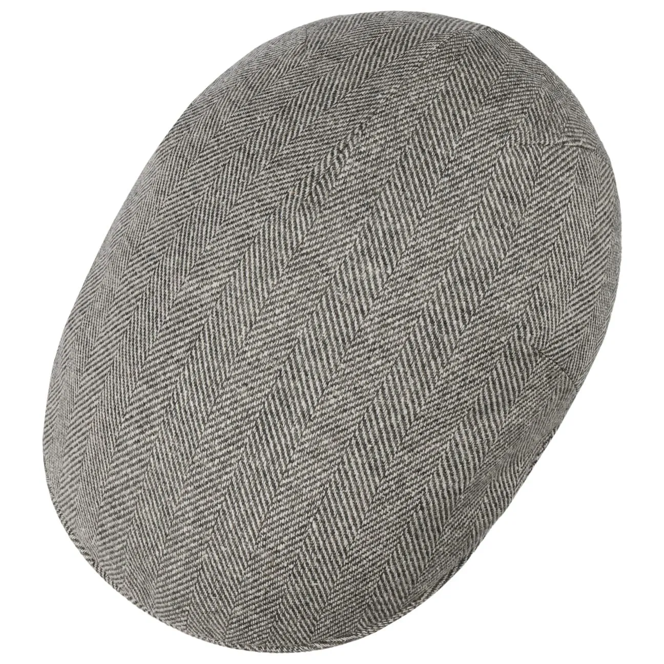 Borsalino Hats Herringbone Premium Flat Cap by Borsalino