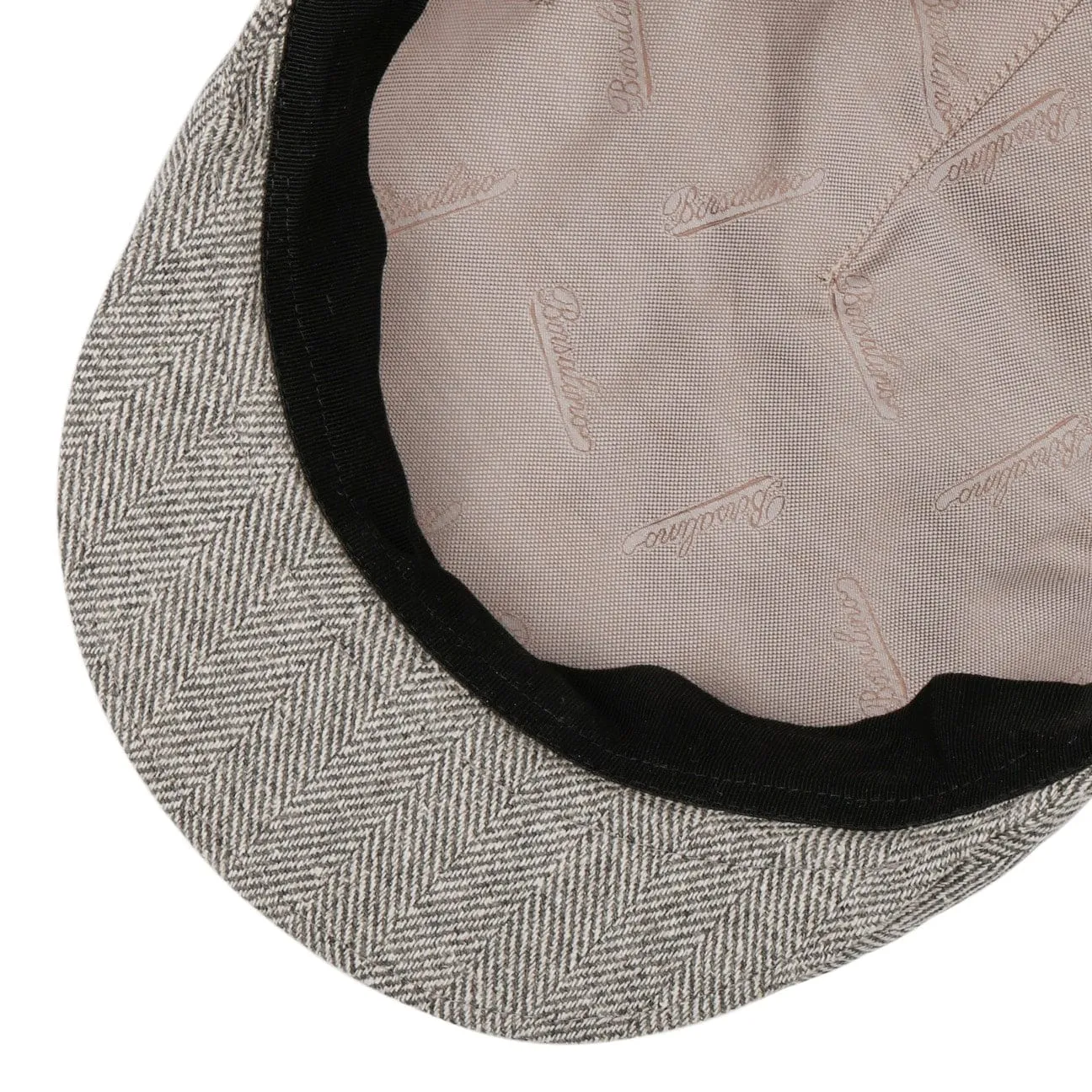 Borsalino Hats Herringbone Premium Flat Cap by Borsalino