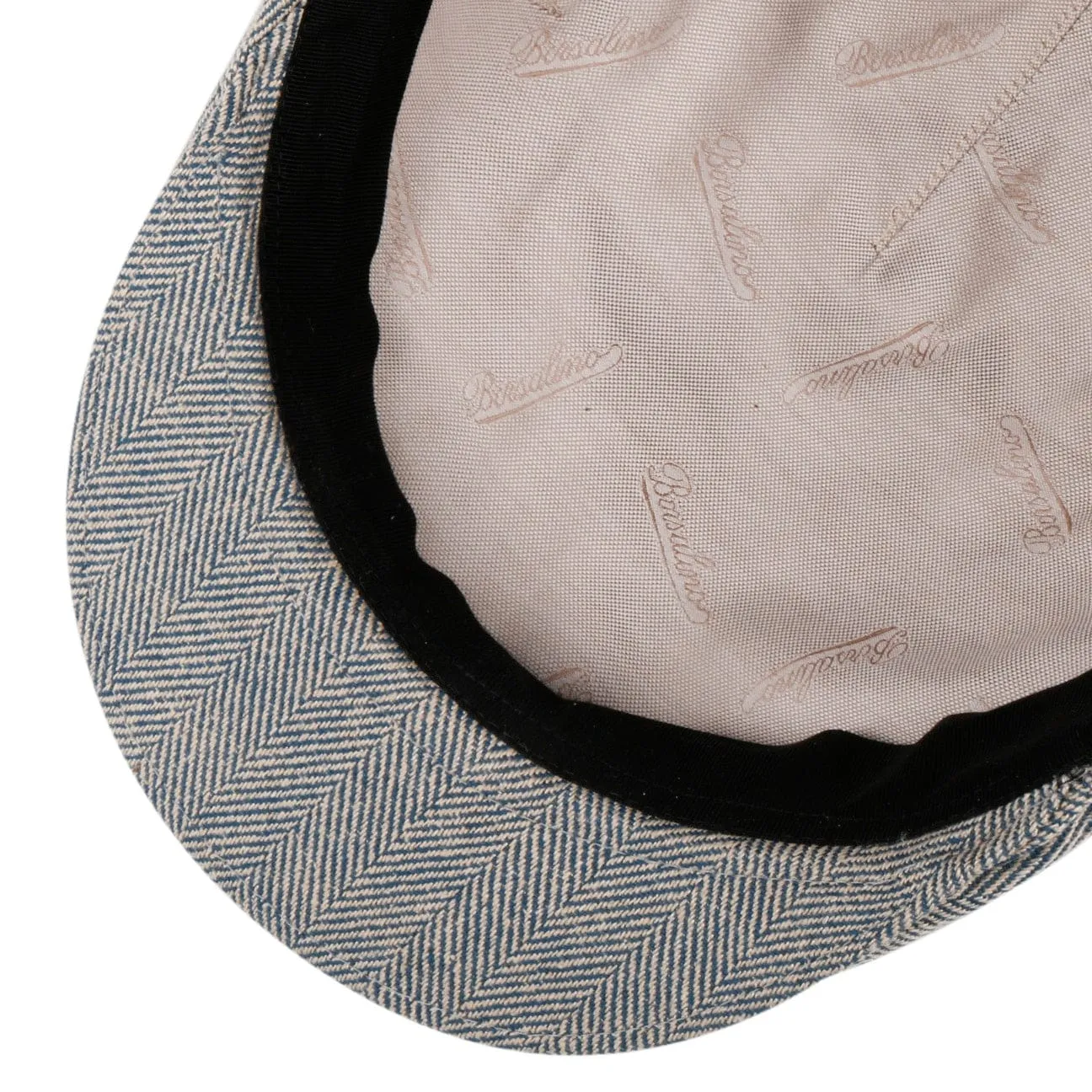 Borsalino Hats Herringbone Premium Flat Cap by Borsalino