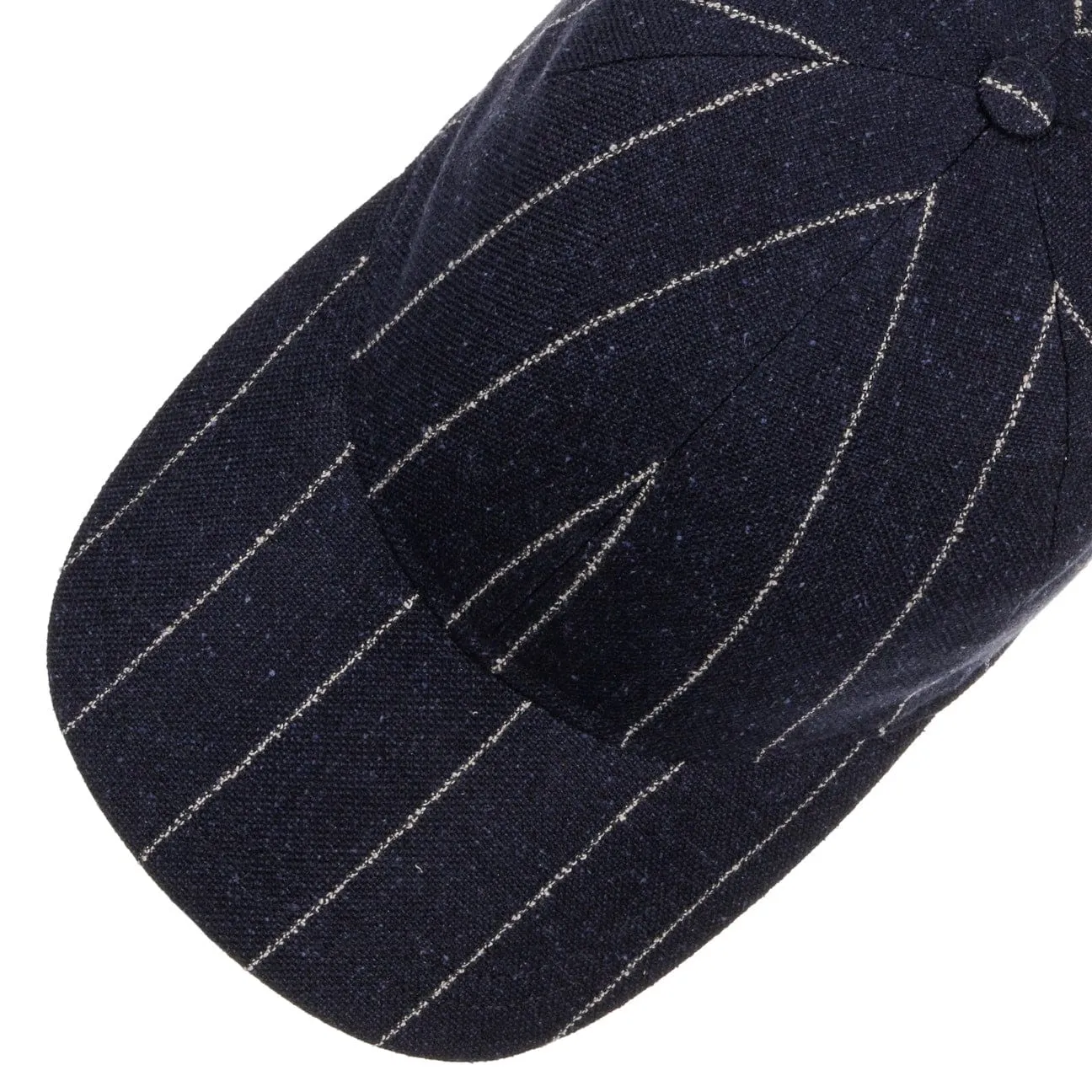 Borsalino Hats Hiker Twotone Stripe Cap by Borsalino
