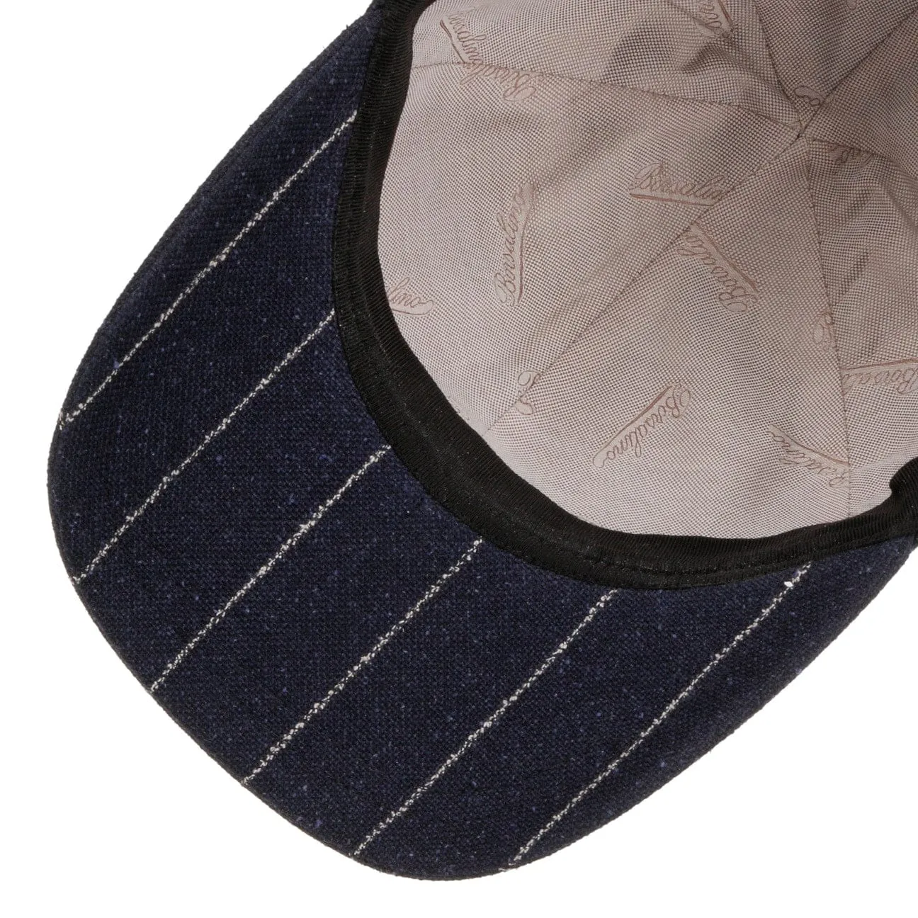 Borsalino Hats Hiker Twotone Stripe Cap by Borsalino