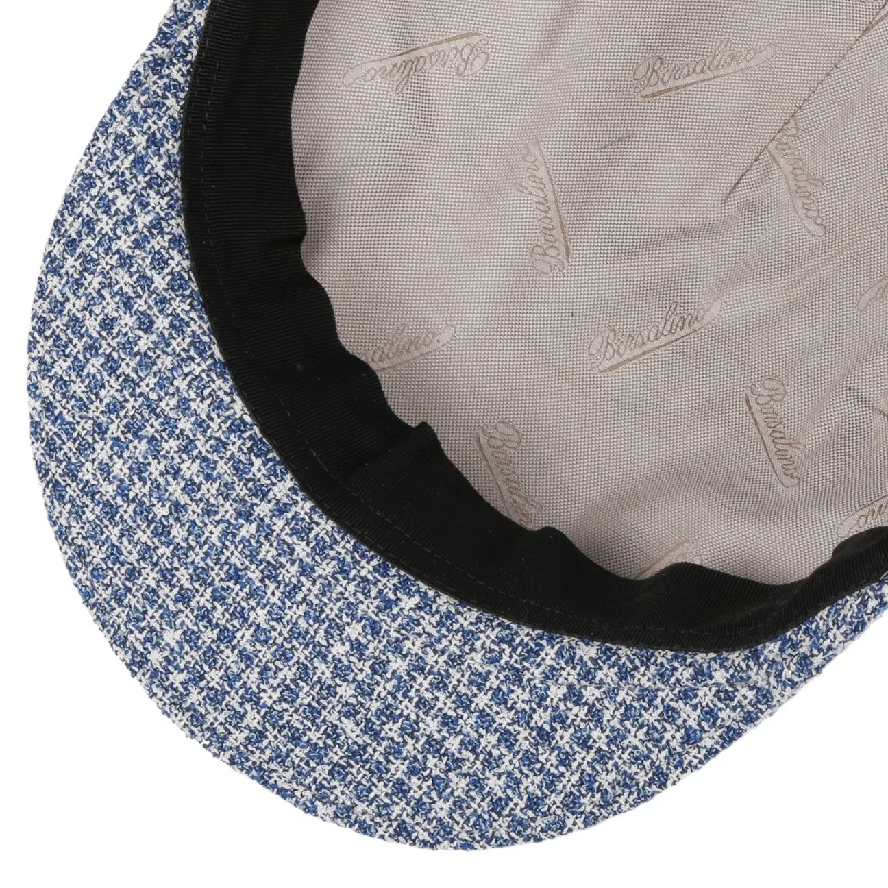 Borsalino Hats Light Check Flat Cap by Borsalino
