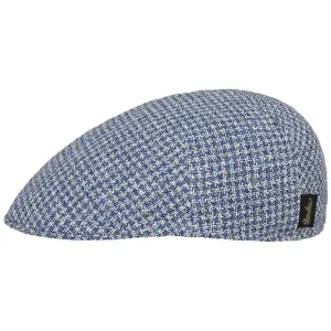 Borsalino Hats Light Check Flat Cap by Borsalino