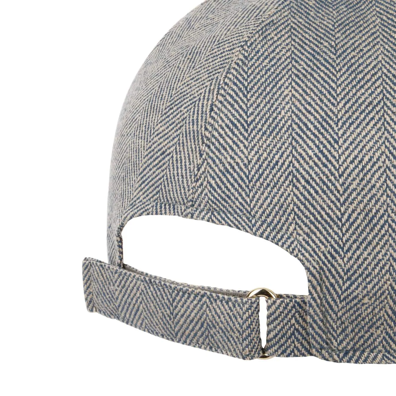 Borsalino Hats Light Herringbone Cap by Borsalino