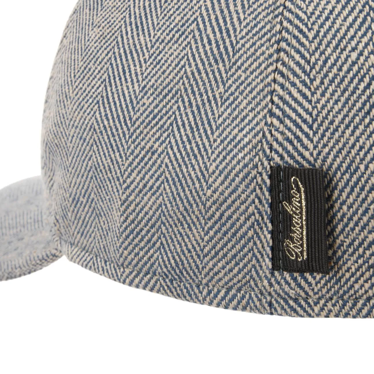 Borsalino Hats Light Herringbone Cap by Borsalino