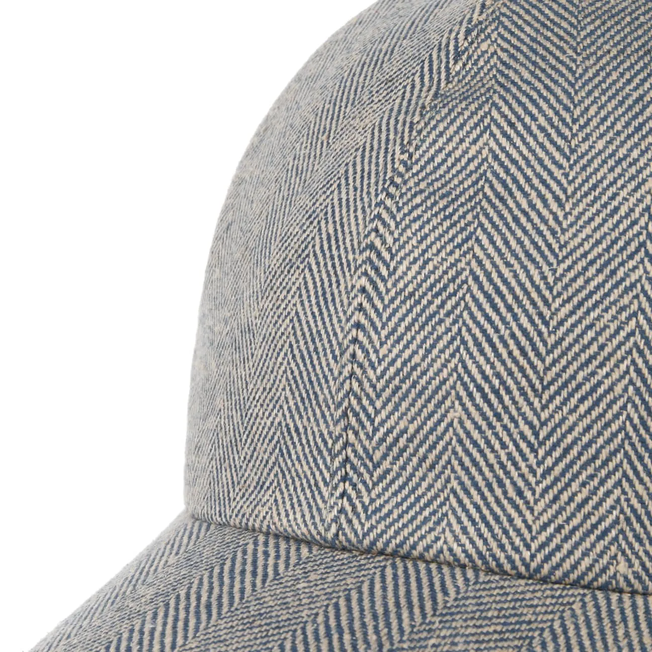 Borsalino Hats Light Herringbone Cap by Borsalino
