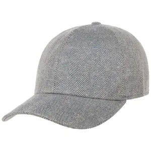 Borsalino Hats Light Herringbone Cap by Borsalino
