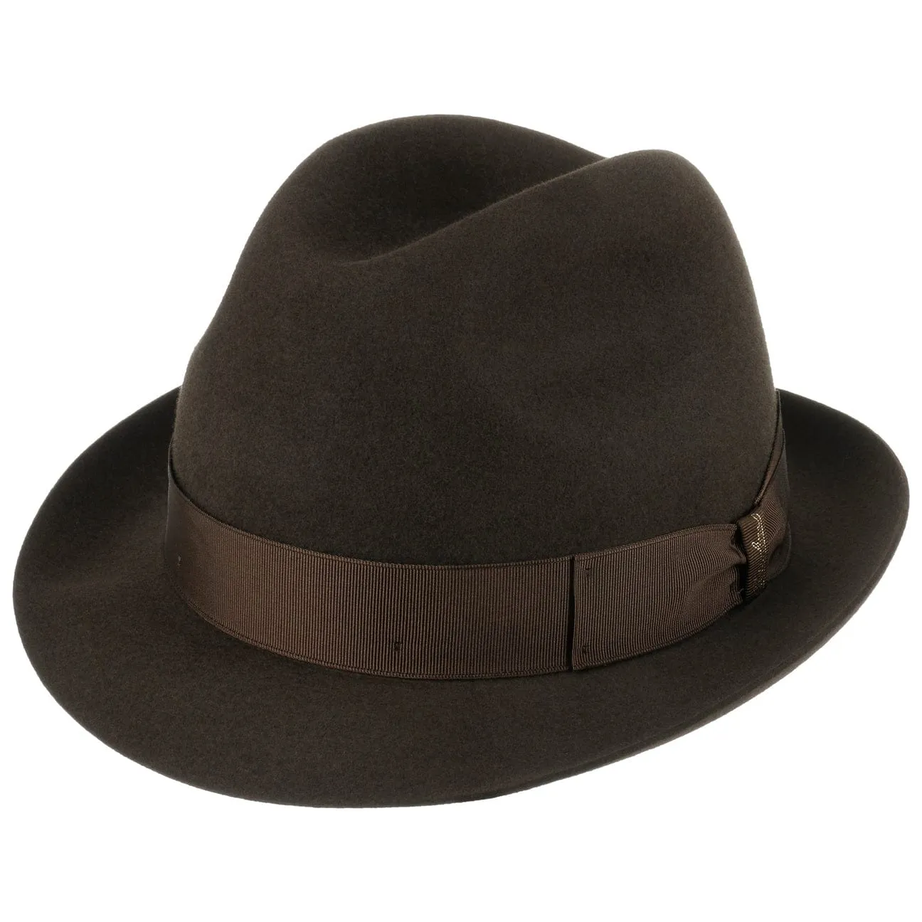 Borsalino Hats Marengo Stingy  Fur Felt Fedora Hat by Borsalino