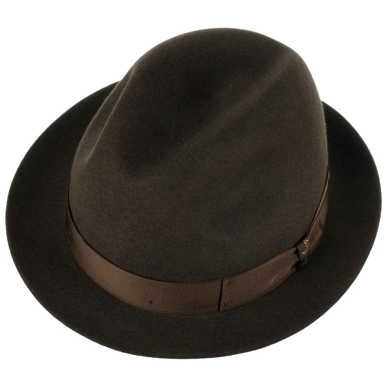 Borsalino Hats Marengo Stingy  Fur Felt Fedora Hat by Borsalino