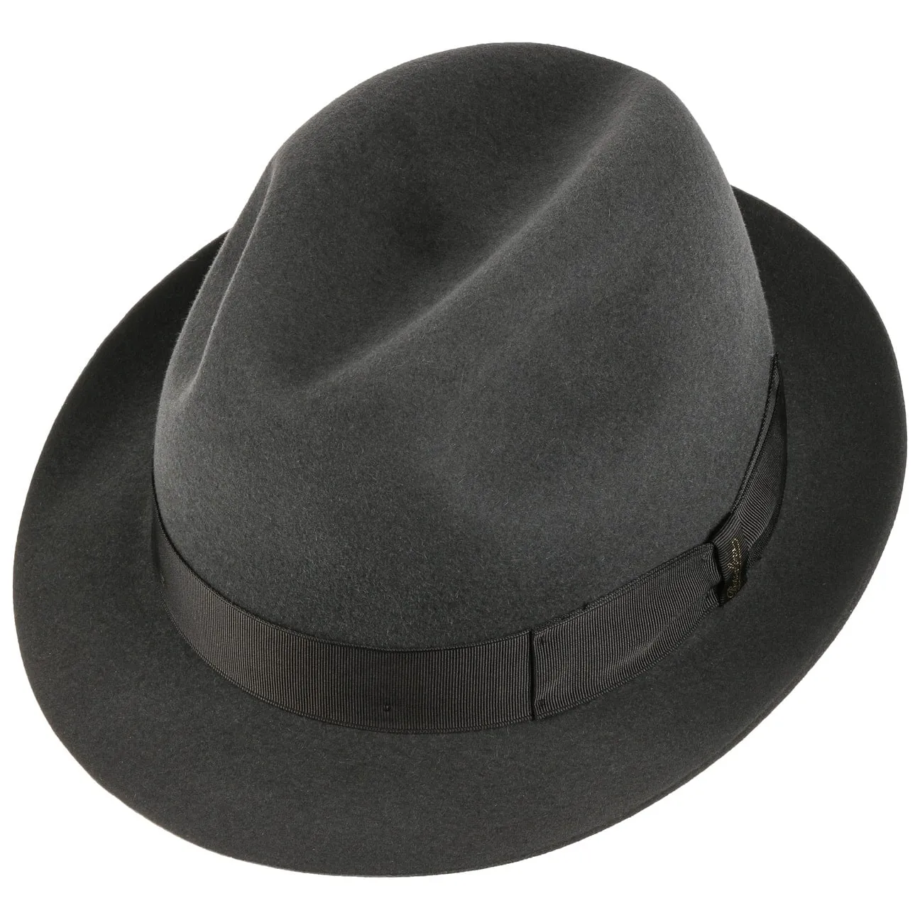 Borsalino Hats Marengo Stingy  Fur Felt Fedora Hat by Borsalino