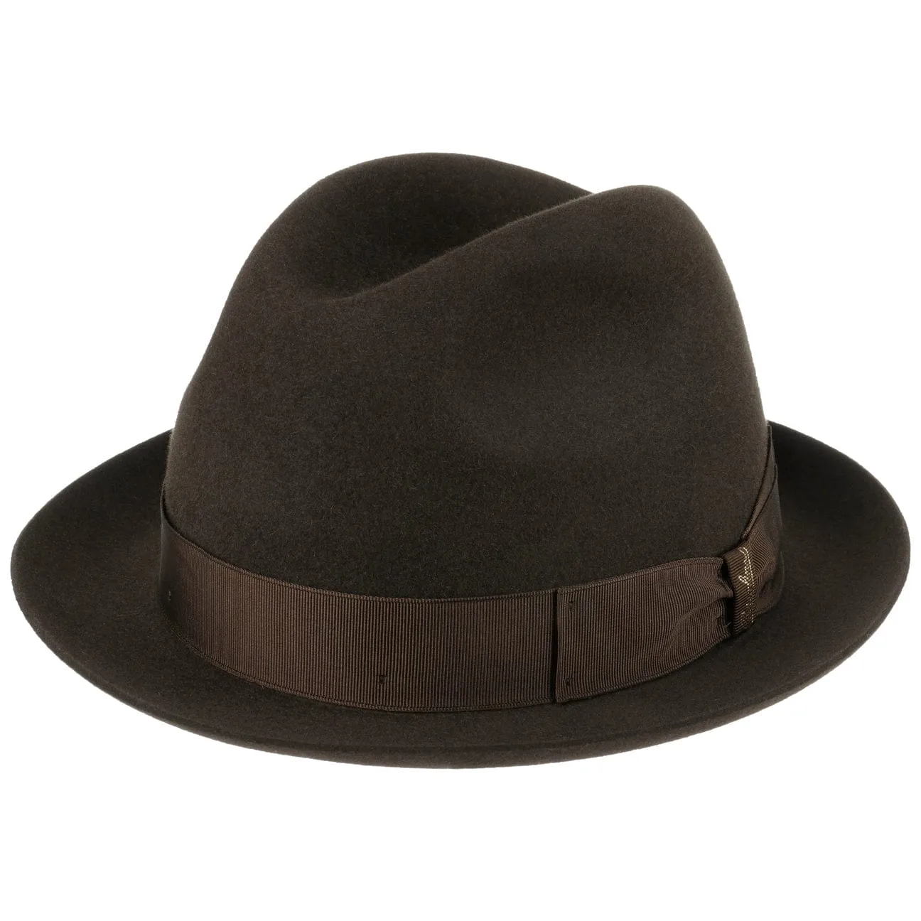 Borsalino Hats Marengo Stingy  Fur Felt Fedora Hat by Borsalino