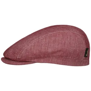 Borsalino Hats New Herringbone Linen Flat Cap by Borsalino