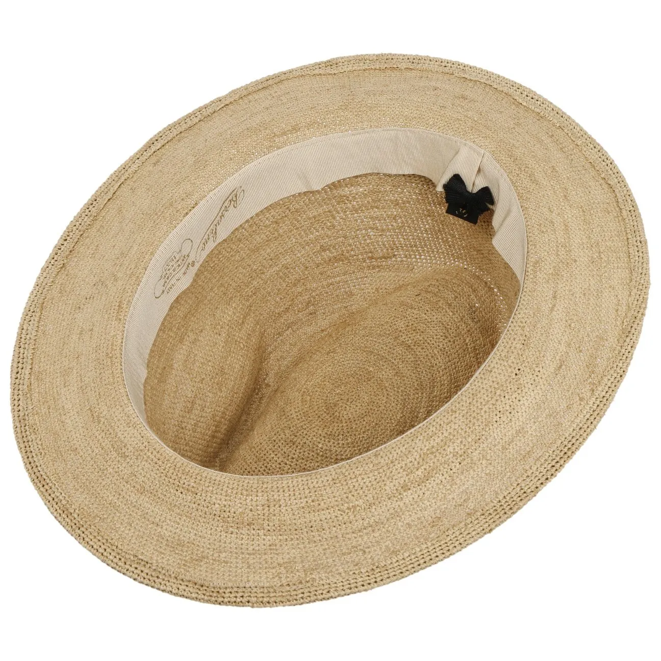 Borsalino Hats Packable Crochet Straw Hat by Borsalino