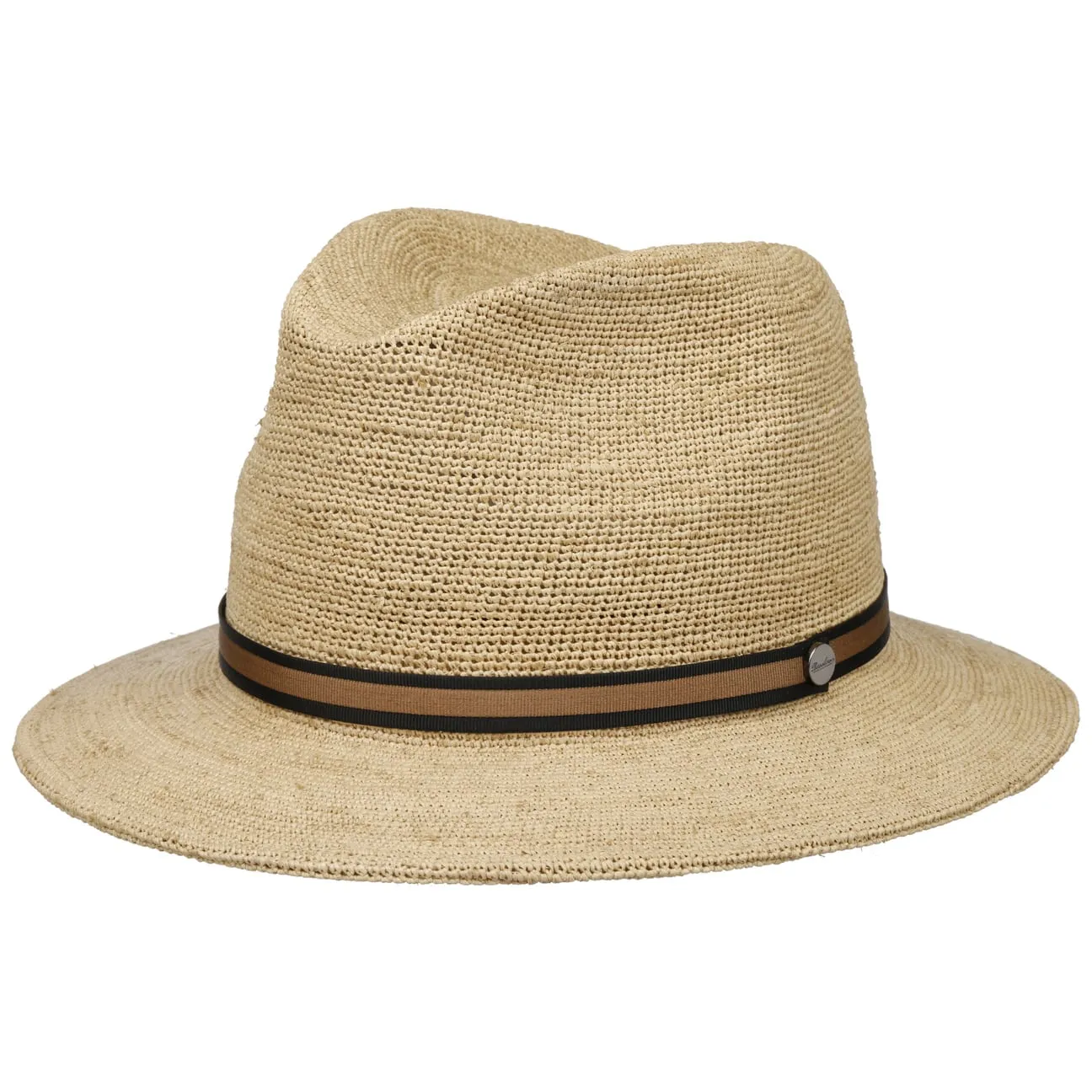 Borsalino Hats Packable Crochet Straw Hat by Borsalino