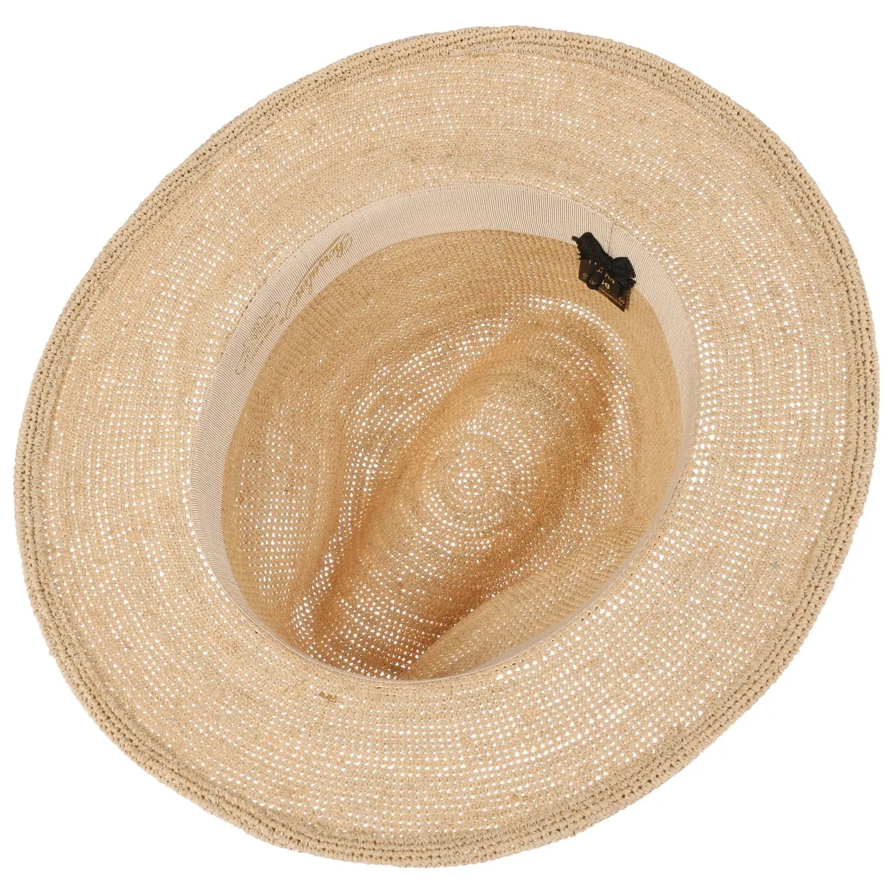 Borsalino Hats Packable Crochet Straw Hat by Borsalino