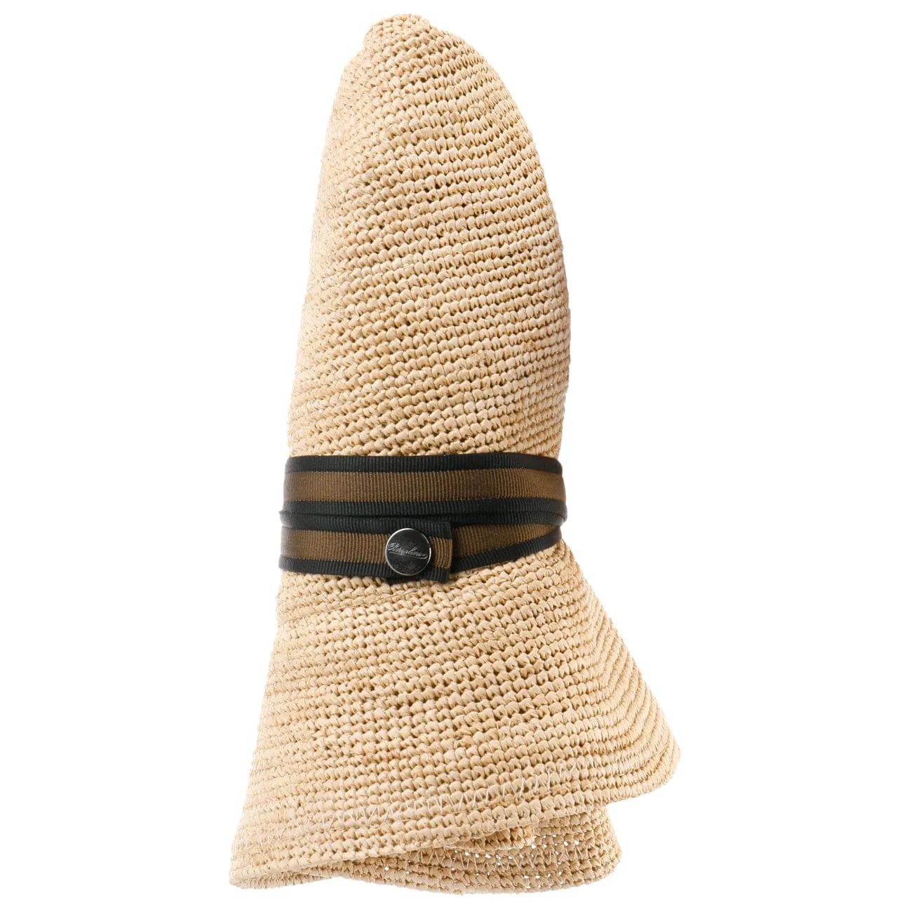 Borsalino Hats Packable Crochet Straw Hat by Borsalino