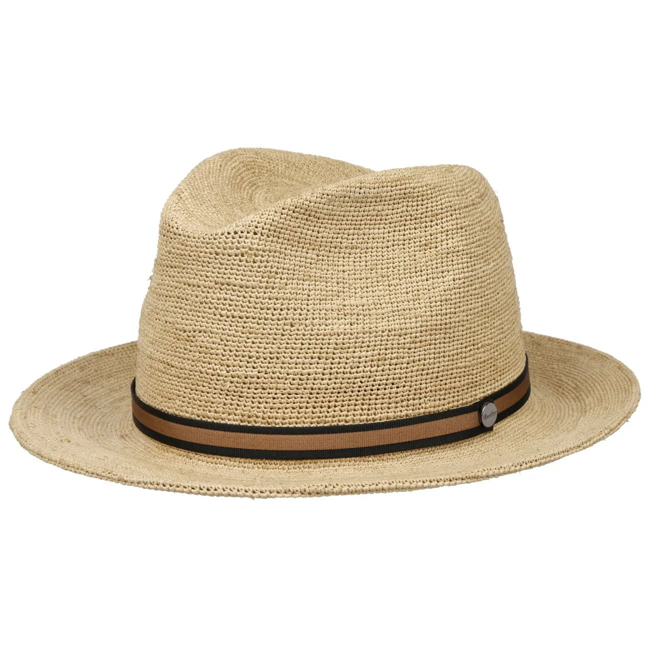 Borsalino Hats Packable Crochet Straw Hat by Borsalino