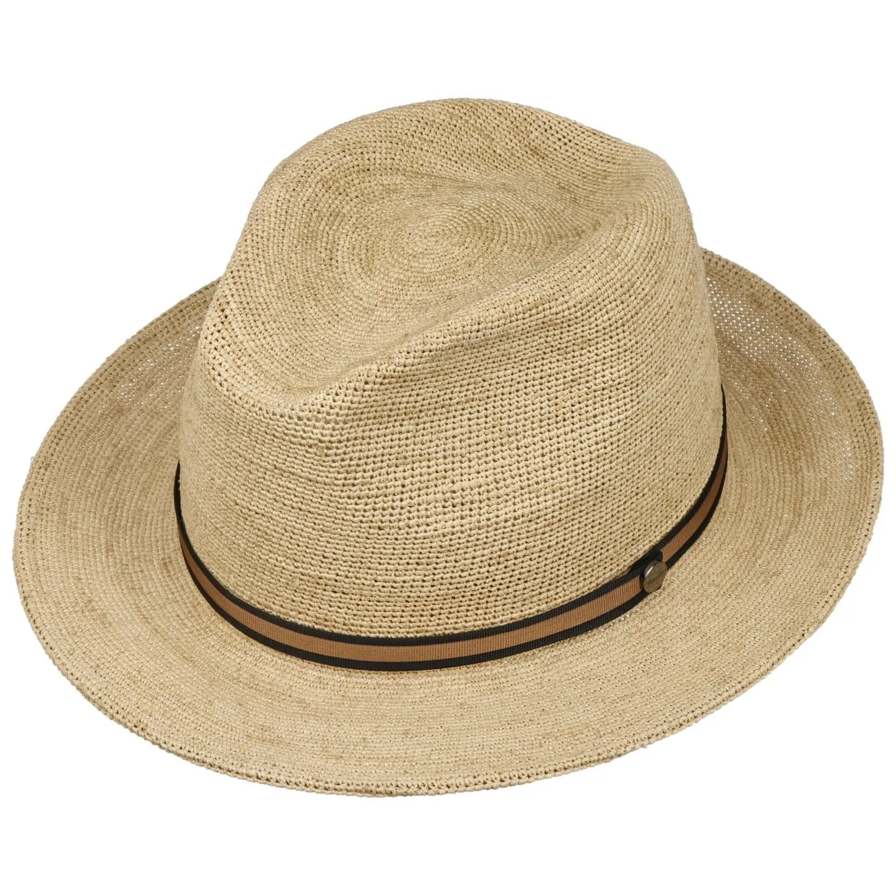 Borsalino Hats Packable Crochet Straw Hat by Borsalino